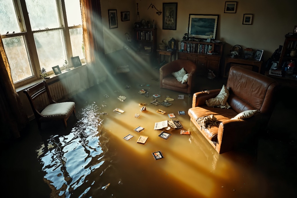 Flood damage restoration services